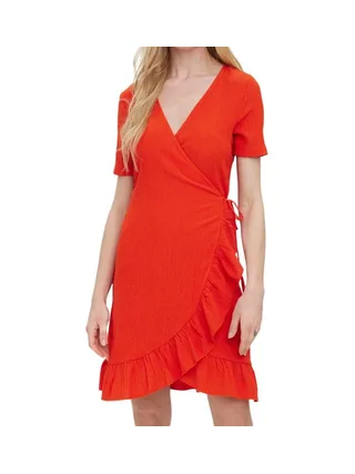 Robe Orange Femme Vero Moda Haya 1