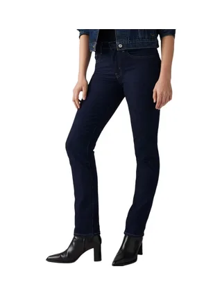 Jean 724 Bleu Brut Femme Levi's High Rise Straight 18883 1
