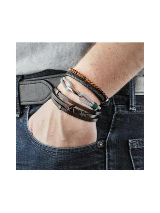 Bracelet Noir Geographical Norway Ancre 3