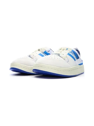 Baskets Blanches/Bleu Homme Adidas Puffylette 6