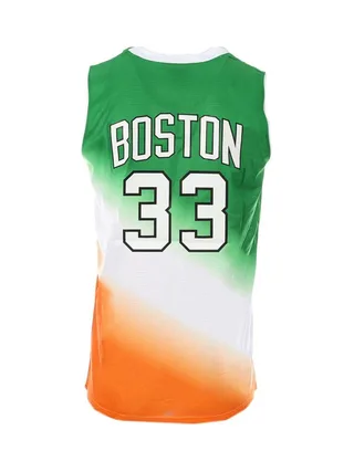 Maillot de basketball Vert/Orange Homme Sport Zone Boston 2