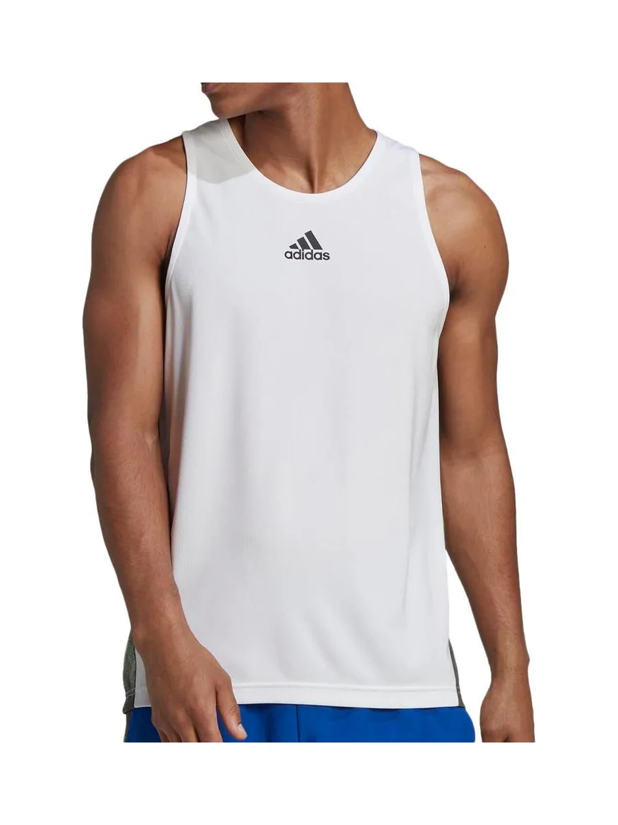 Débardeur Blanc Homme Adidas HN8511 2