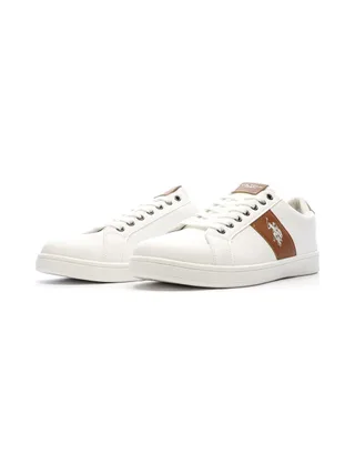Baskets Blanches/Camel Homme US Polo ASSN High-top 6