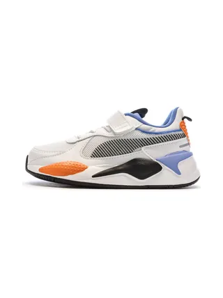 Baskets Blanches/Bleu/Orange Garçon Puma 395555-03 1