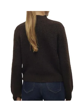 Pull Marron Foncé Femme Vero Moda Universe 2