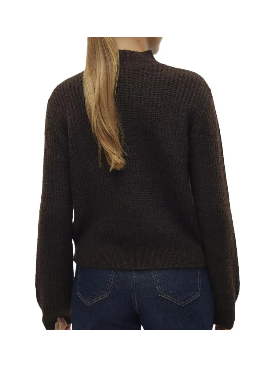 Pull Marron Foncé Femme Vero Moda Universe 3