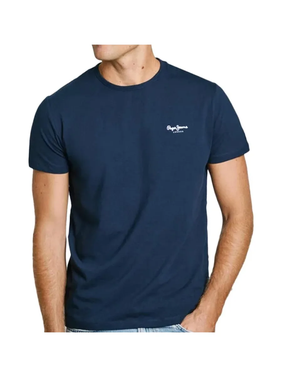 T-shirt Marine Homme Pepe Jeans Original Basic 508212 2