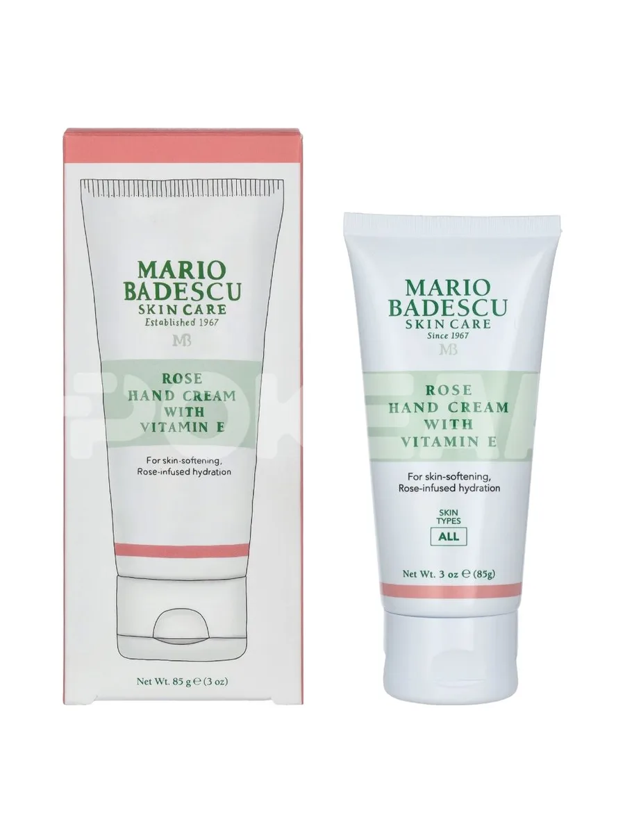 Mario Badescu Hand Cream Vitamin E 85g - Rose 1