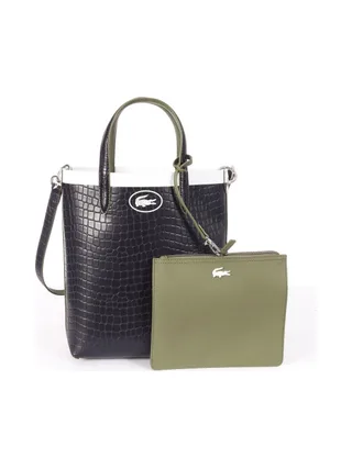 Sac à Main Marine/Kaki Femme Lacoste Croc 1