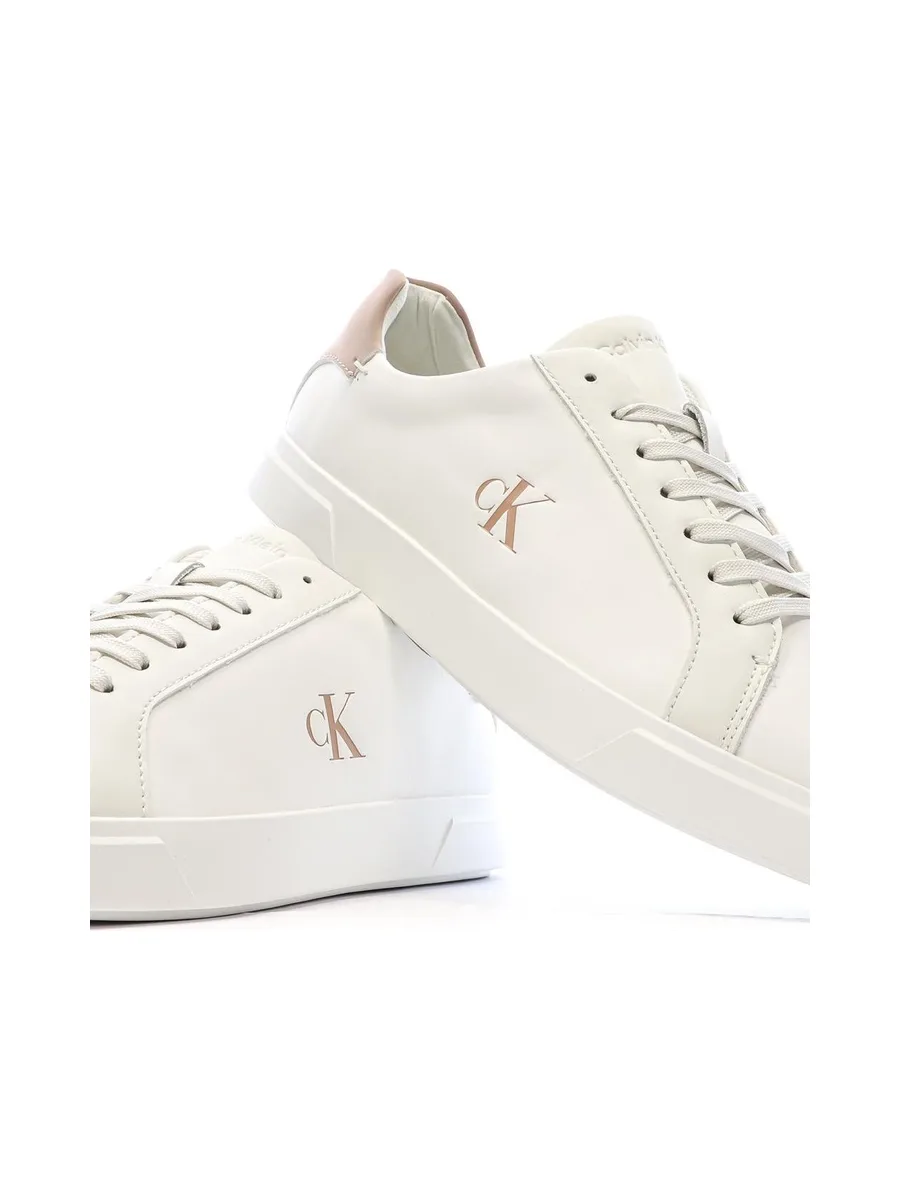 Baskets Blanc/Rose Femme Calvin Klein Jeans Low Pro Cups 7