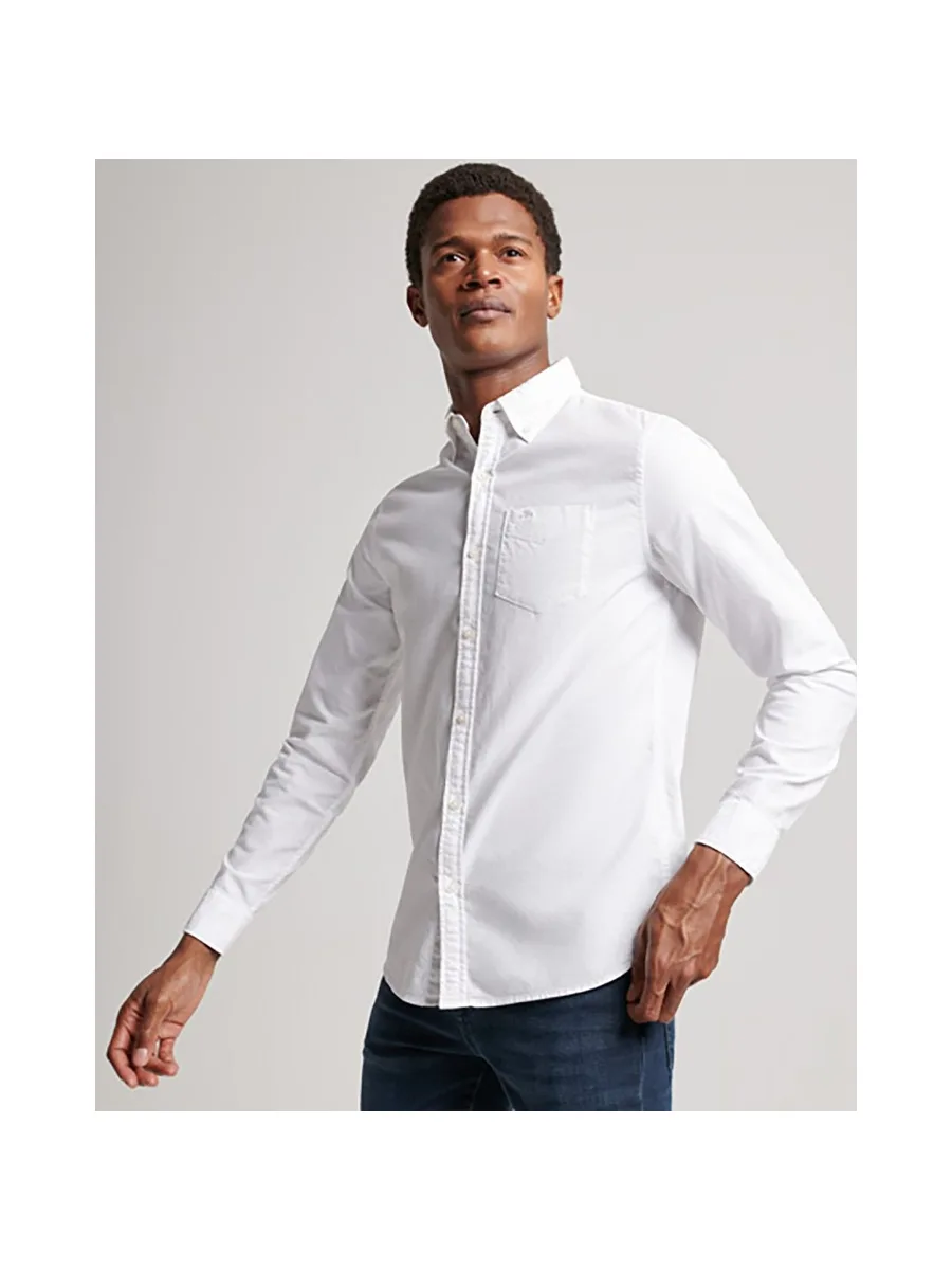 Chemise Oxford à manches longues en coton SUPERDRY 8