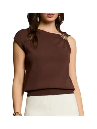 Top Marron Femme Morgan MCHOCO 1