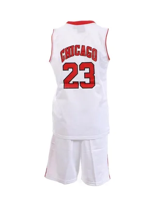 Chicago Bulls Ensemble de basketball Blanc Enfant Sport Zone DAPL5811 2