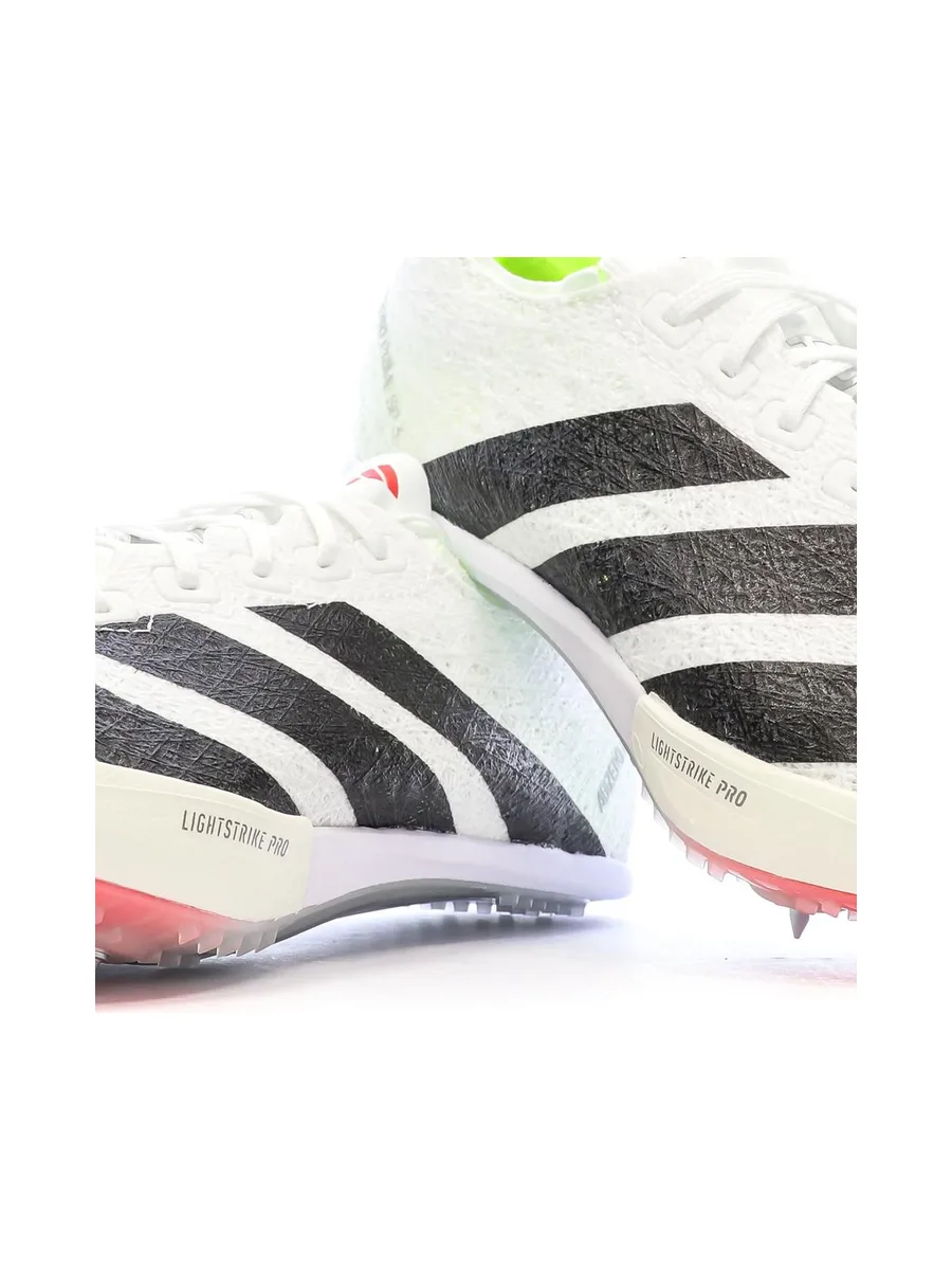 Chaussures d'athlétismes Blanches/Noires homme Adidas Adizero Prime 8