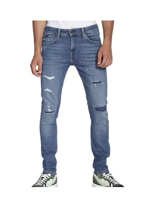 Jean Skinny Bleu Homme Pepe jeans Délavé 1