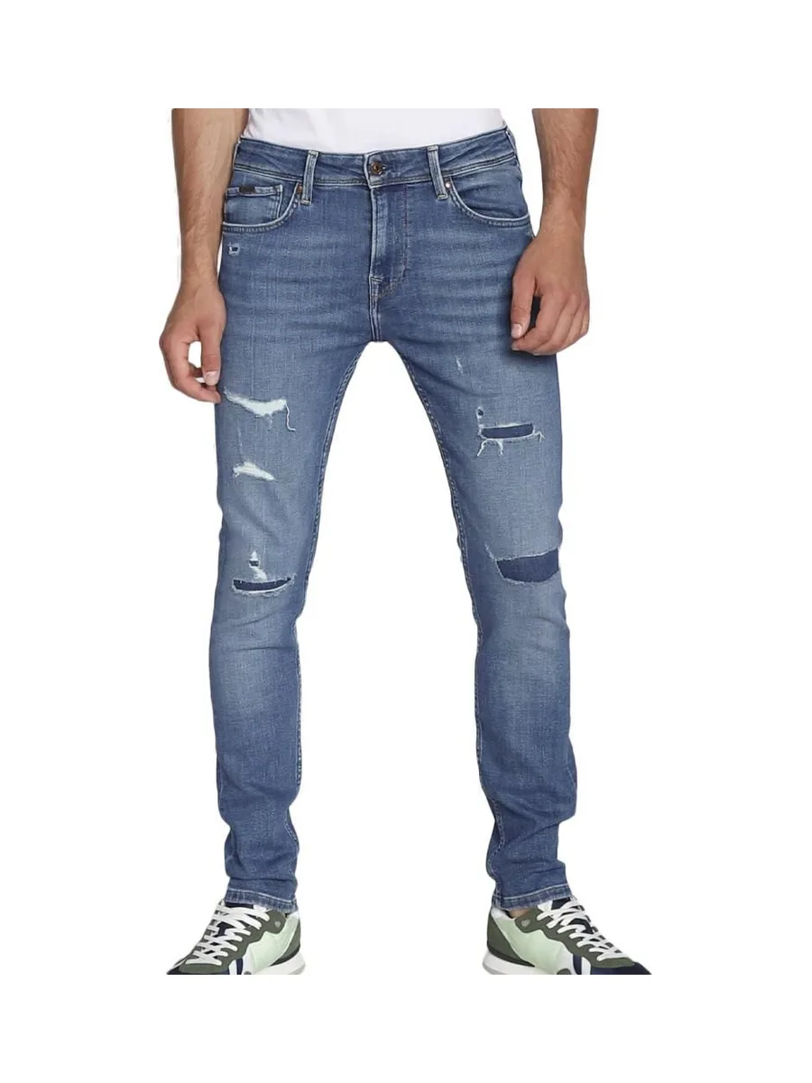 Jean Skinny Bleu Homme Pepe jeans Délavé 2