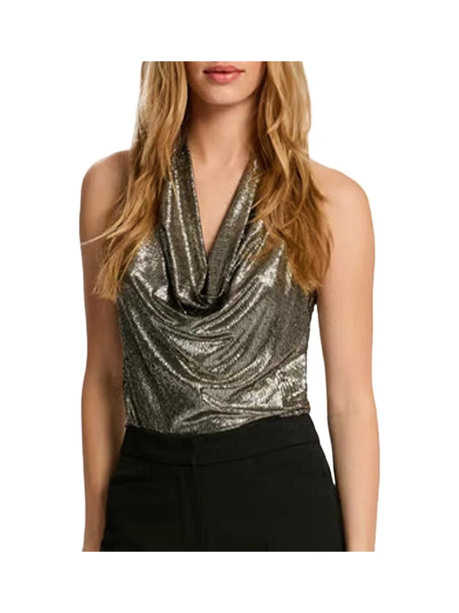 T-Shirt Doré/Noir Femme Morgan DREA 2