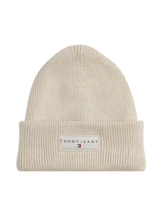 Bonnet Beige Mixte Tommy Hilfiger Linear Beanie 1