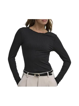 T-Shirt Manches Longues Noir Femme JDY Fransiska 1