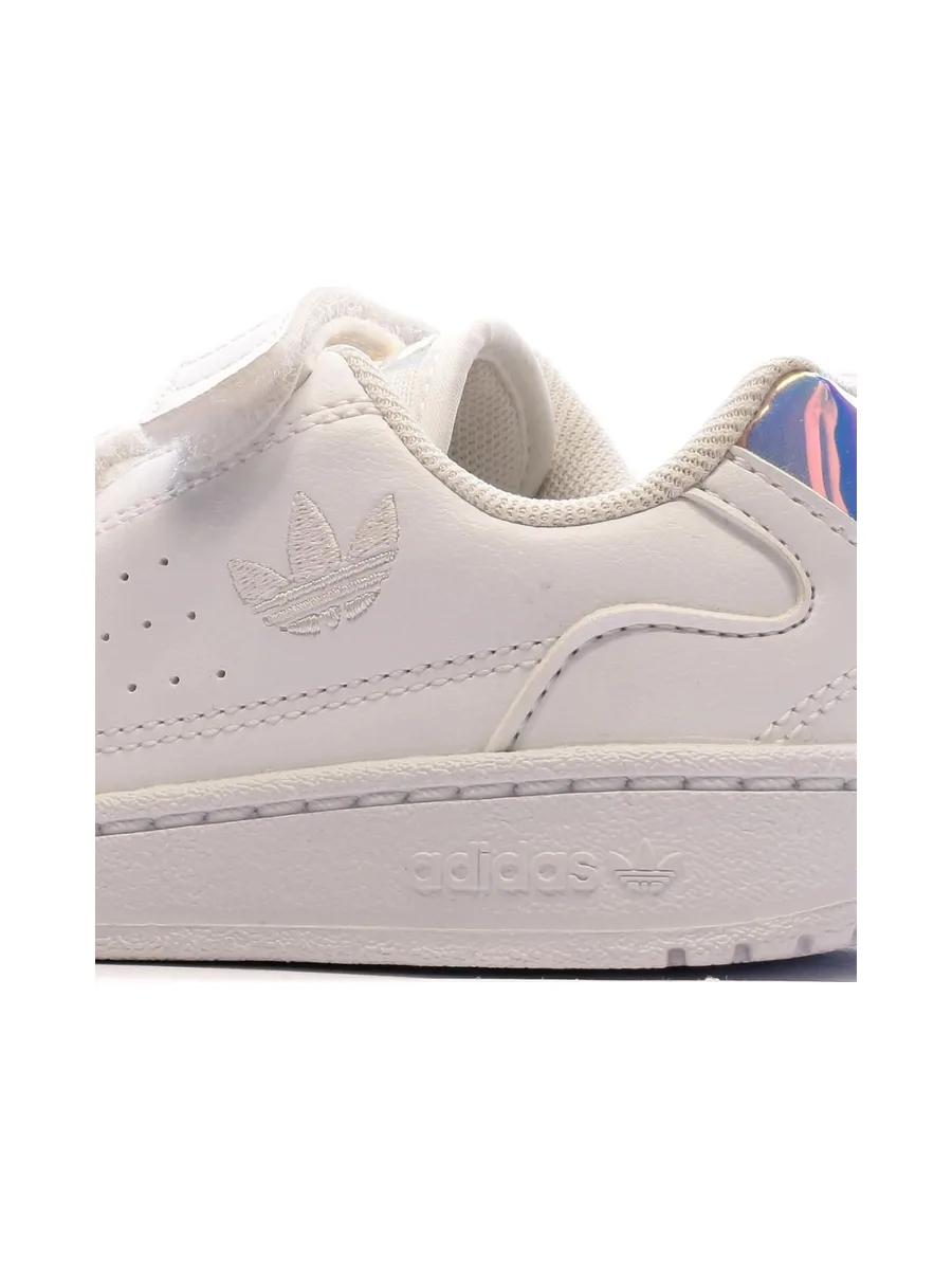 Baskets Blanche/Argent Fille Adidas NY 90 CF 8