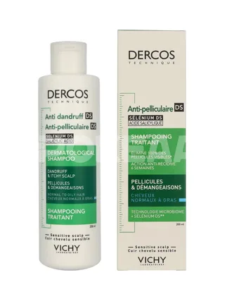Vichy Dercos Anti-Dandruff Shampoo 200ml - Normal/Oily Hair 1