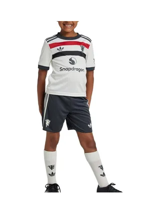 Manchester United Ensemble Blanc/Gris/Rouge Garçon Adidas 24/25 1
