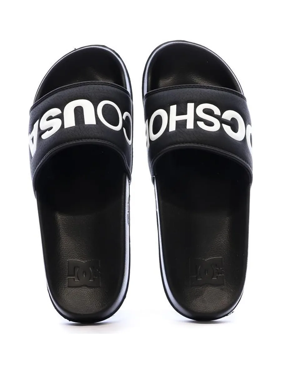 Claquettes Noires Homme DC Shoes Slide 7