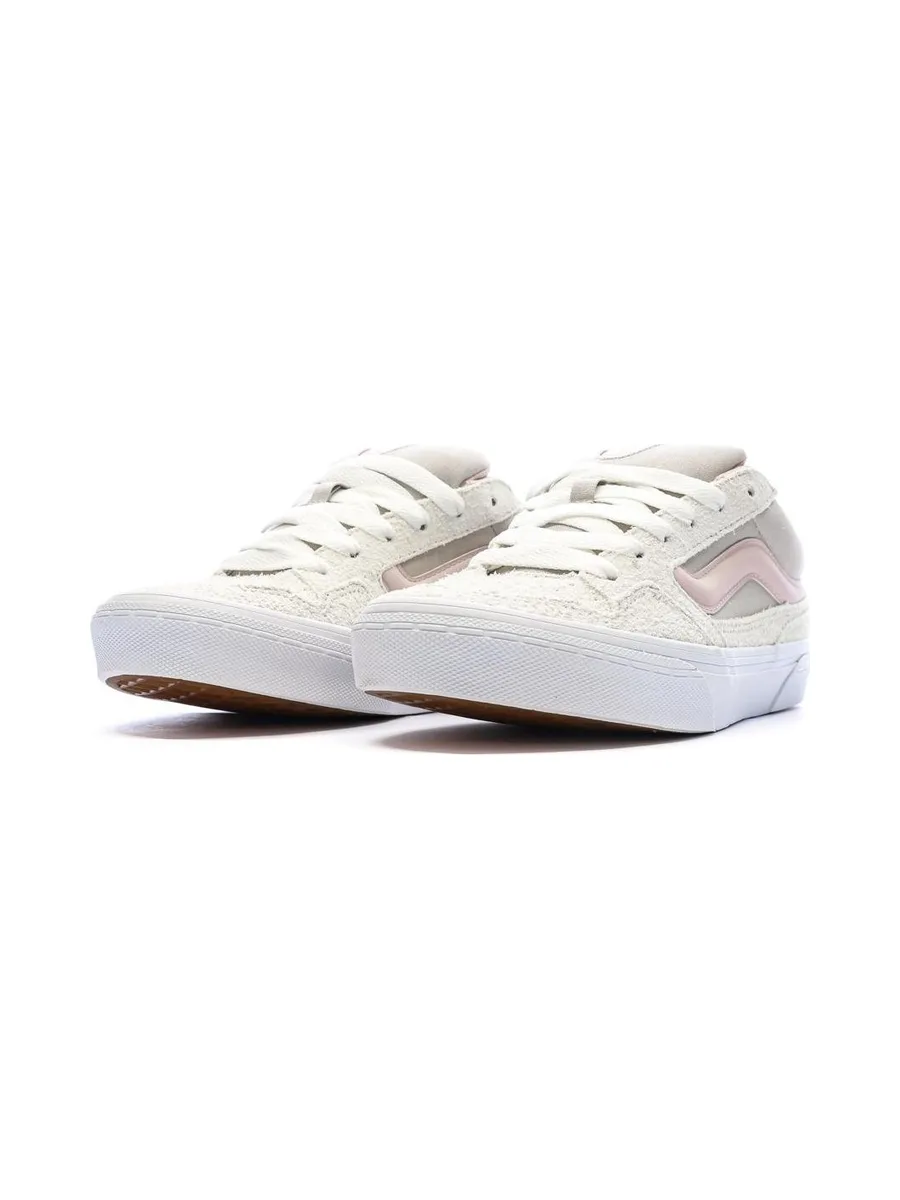 Baskets Blanches/Rose Pale/Grises Femme Vans Caldrone 7