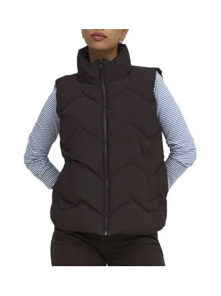 Doudoune sans manches Marron Femme JDY Power 1