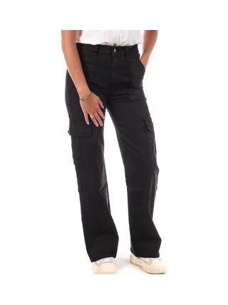 Pantalon Cargo Noir Femme My Tinas Cargo Wide Leg 1