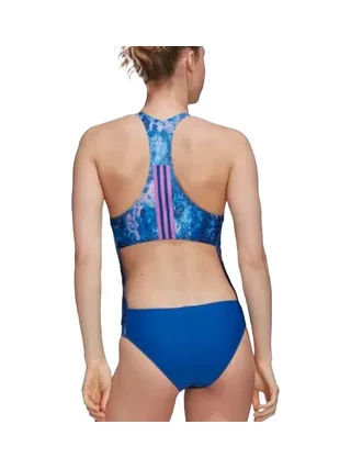 Maillot de bain 1 Piece Bleu Femme Adidas Melting Salt 2