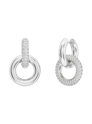 Swarovski - Boucles d'oreilles Dextera - plaqué rhodium 4