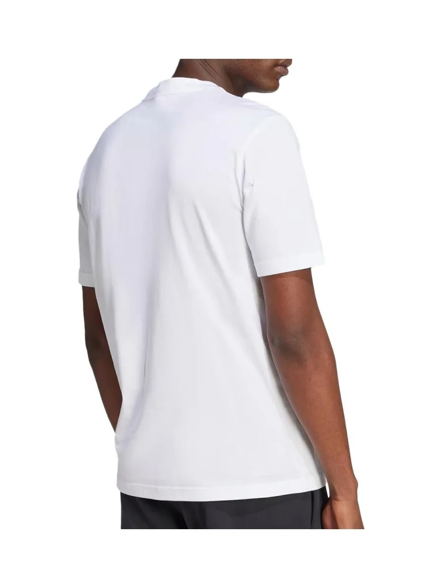 T-Shirt Blanc/Noir Homme Adidas Essential 3