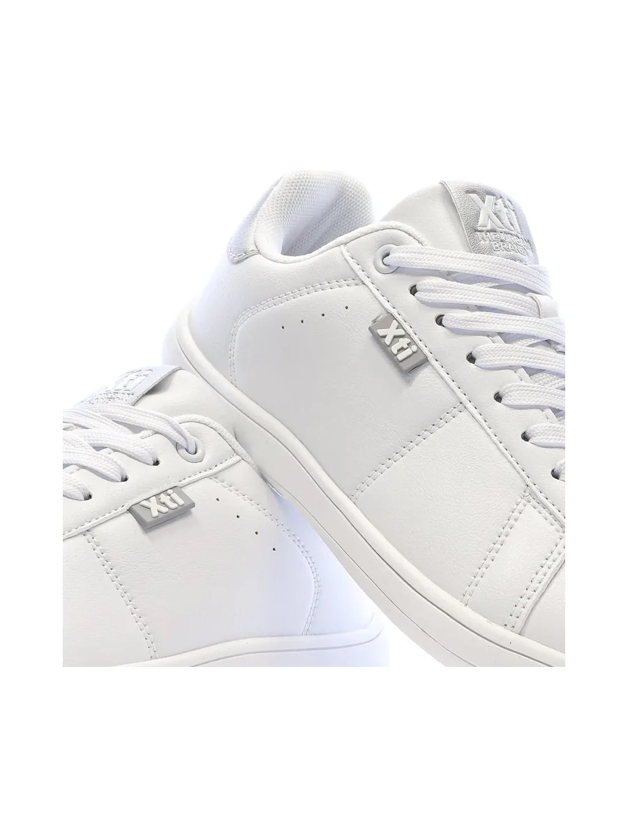 Baskets Blanches/Argent Femme Xti Plata 8
