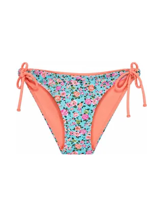 Bas de maillot de bain Turquoise/Rose Femme Grain de Sable Liberty 1