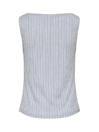 Top Blanc/Bleu Femme JDY Ocean 2