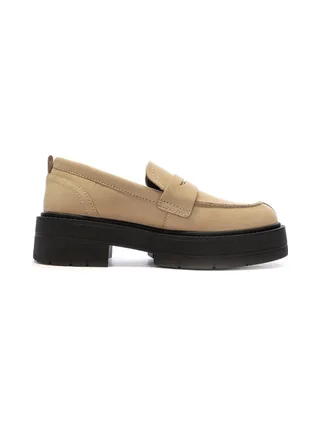 Mocassins Beige/Noir Femme Geox Spherica 2