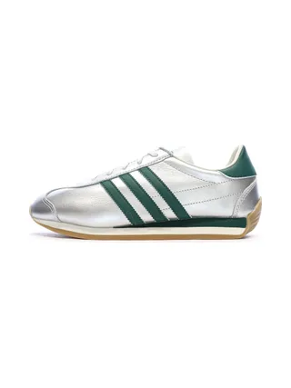 Baskets Argent/Vert Femme Adidas Country 1