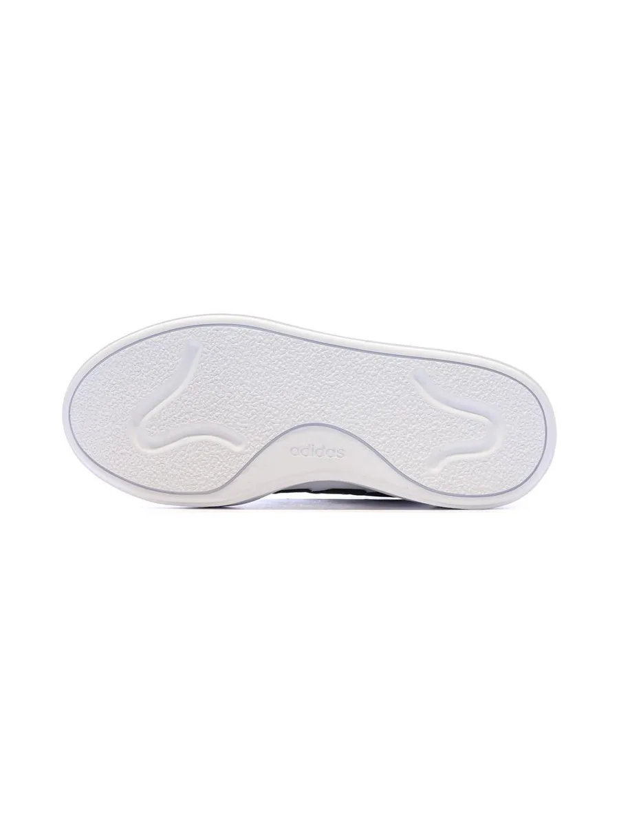 Baskets Blanches/Noires Garçon Adidas Courtblock 5