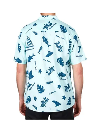 Chemisette Manches Courtes Bleu Homme Salty Crew Twisted Tides 2