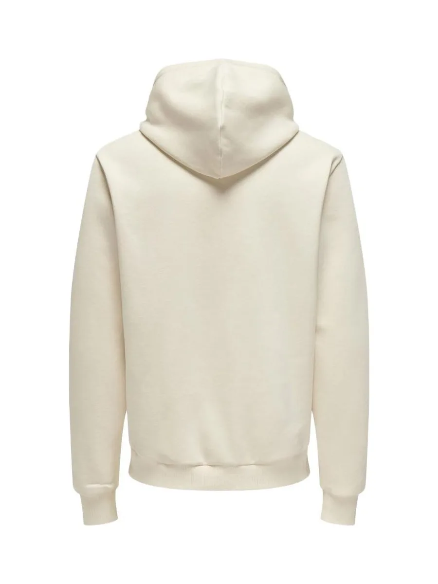 Sweat à Capuche Ecru Homme Only & Sons Connor 3