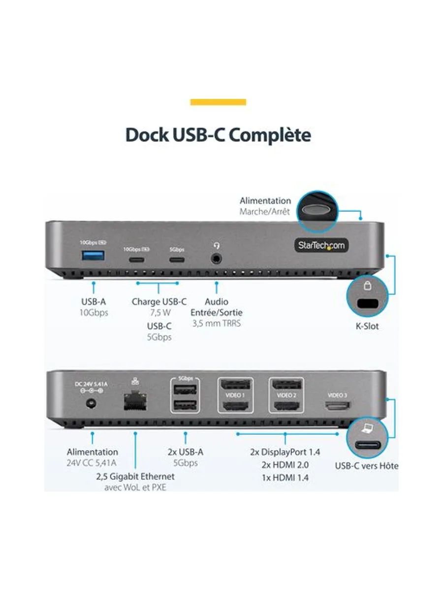 Triple Monitor Docking Station 9