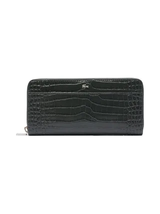 Portefeuille Noir Femme Lacoste Chantaco 1