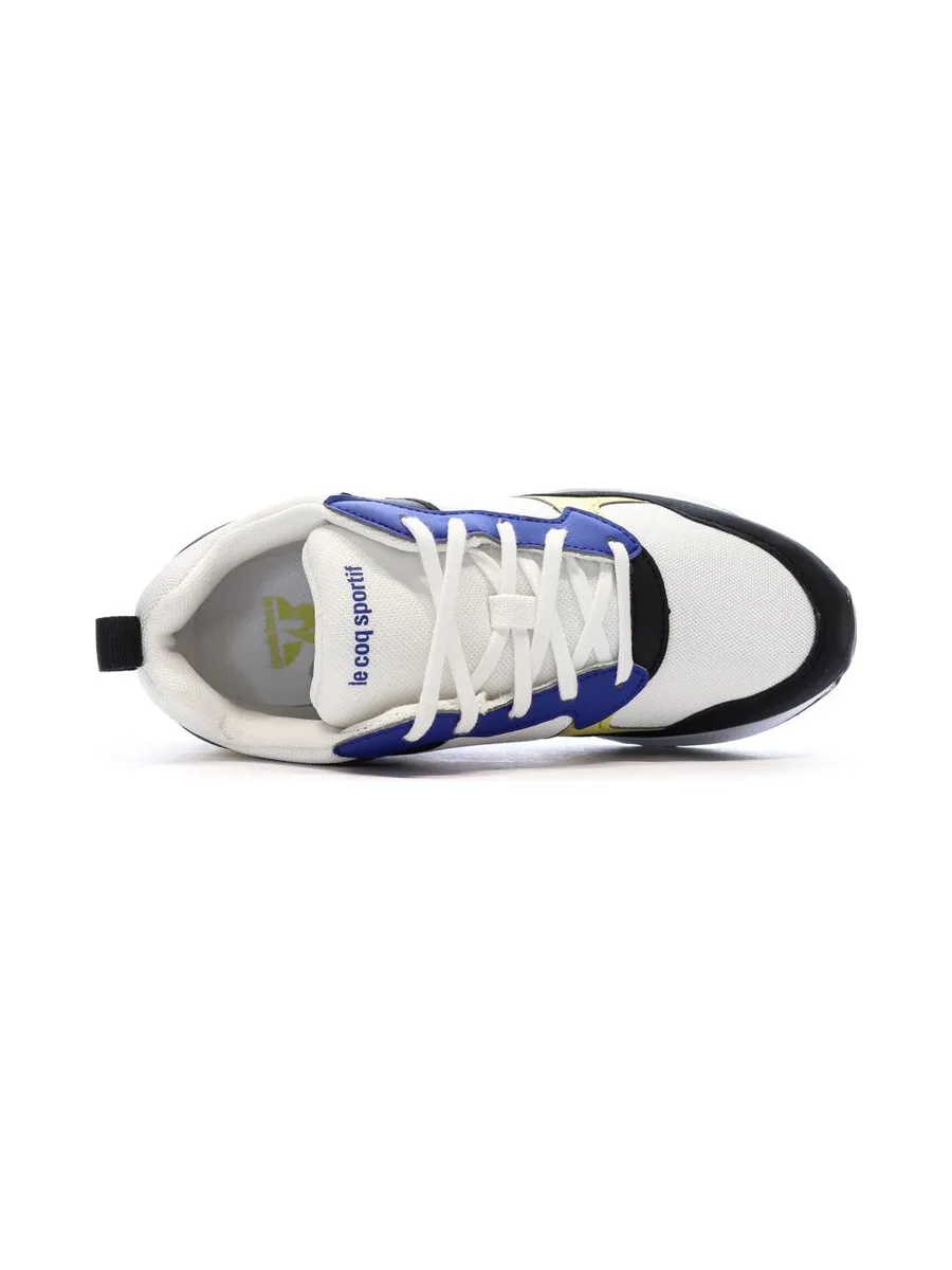 Baskets Blanc/Noir/Jaune Garçon Le Coq Sportif R500 5