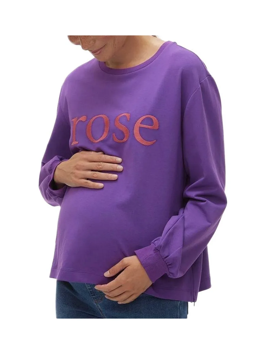 Sweat de Grossesse Violet/Rose Femme Mamalicious 20019378 2