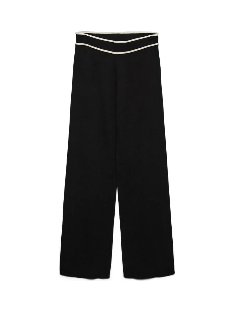 Pantalon fluide Noir Femme Vero Moda Contrast 2