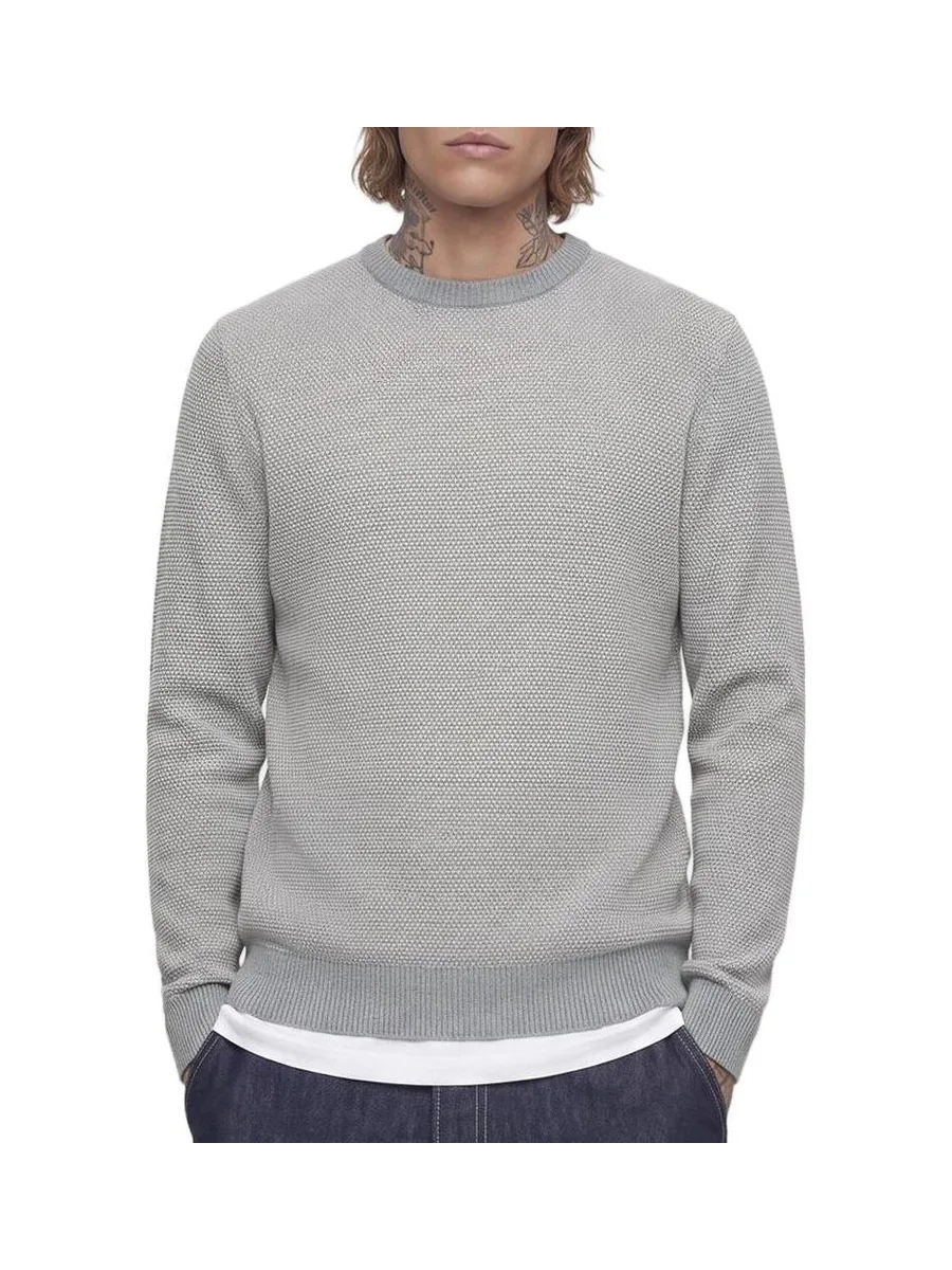 Pull Gris Homme Jack & Jones Globe Knit 2