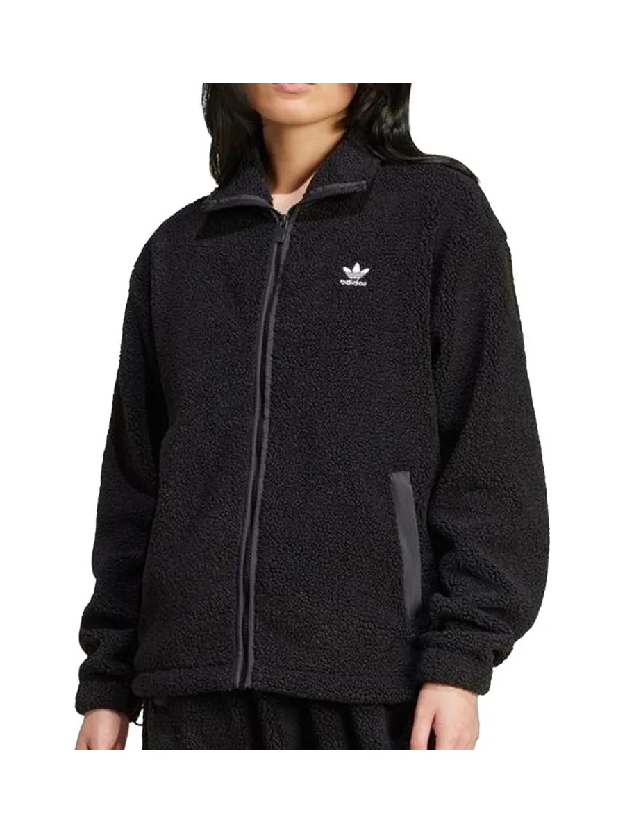 Veste Noire Femme Adidas Teddy Fl 2