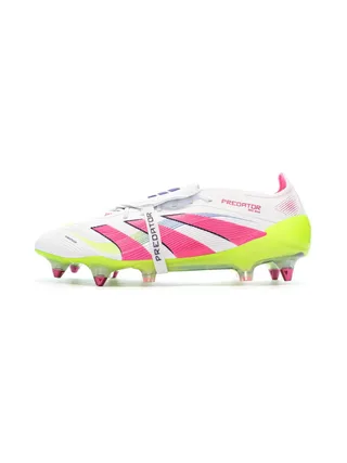 Chaussures de Foot Blanc/Rose Homme Adidas Predator Elite FT SG 1
