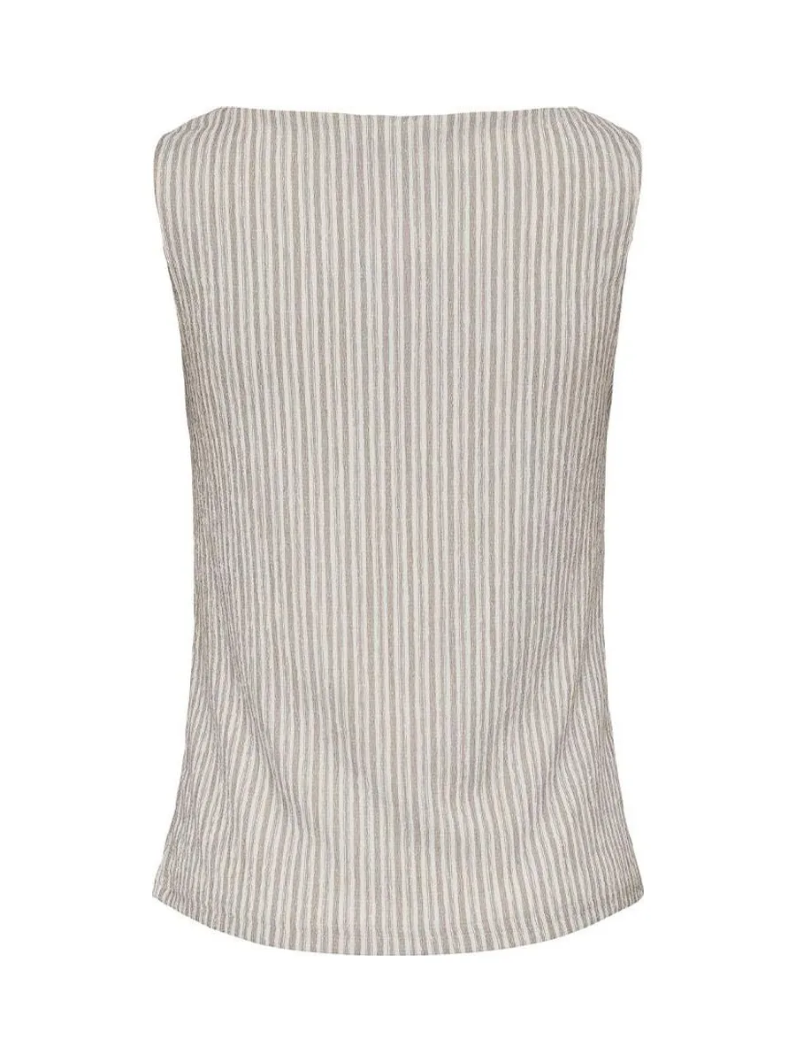 Top Blanc/Marron Femme JDY Ocean 3